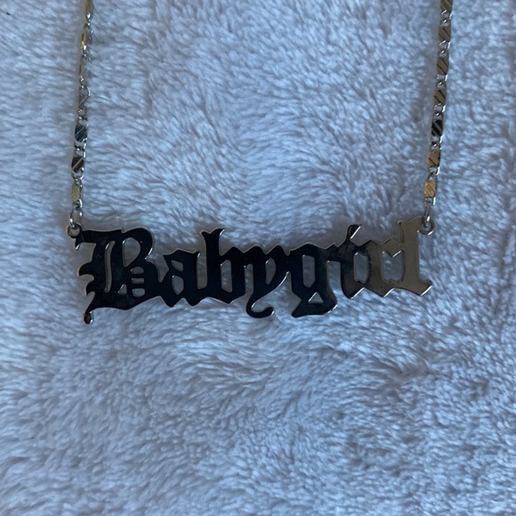 “Babygirl” silver necklace - Picture 1 of 4
